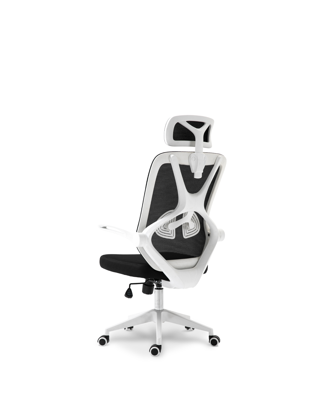 Klotho -Bürostuhl weiß schwarz
