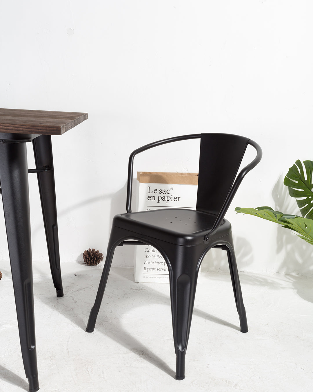 Lix Metal Sessel Schwarz