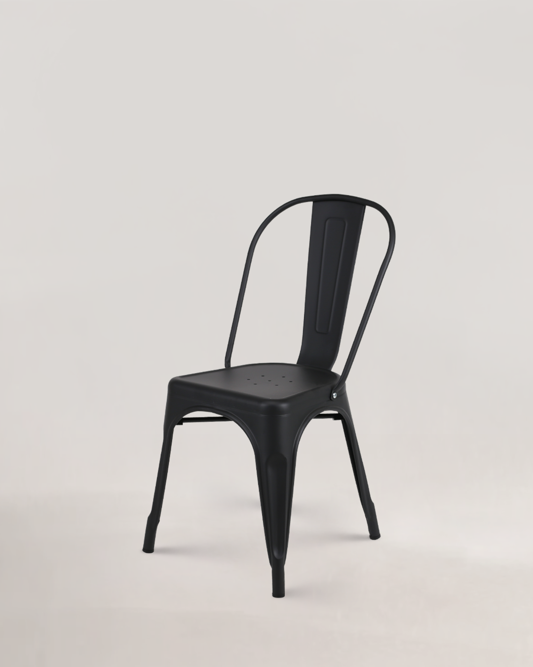 Lix -Metallstuhl schwarz