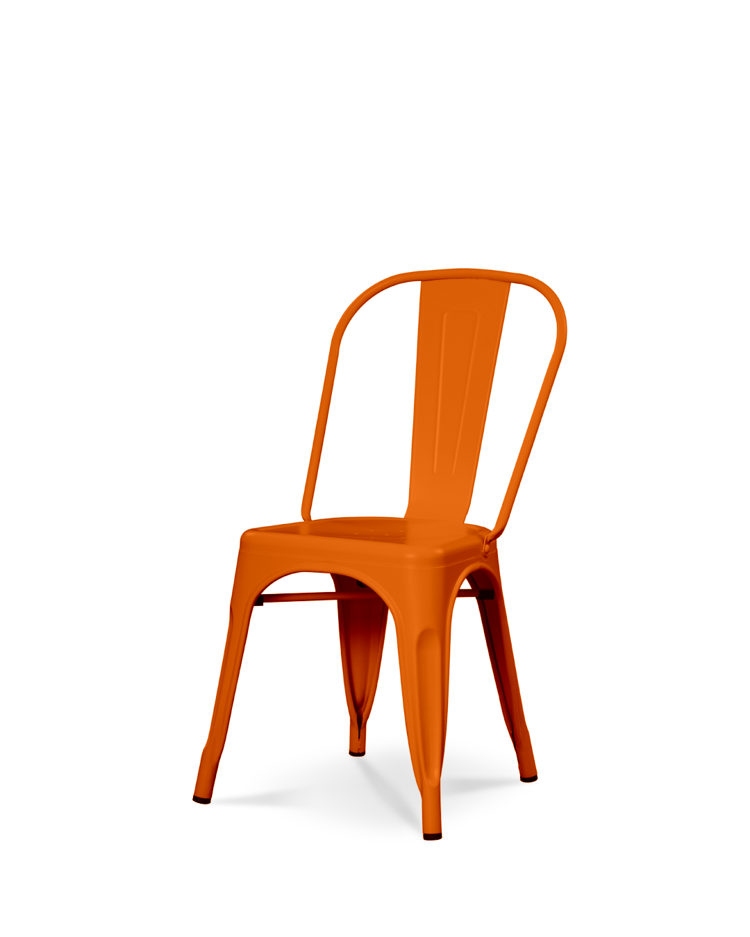 Lix -Metallstuhl Orange