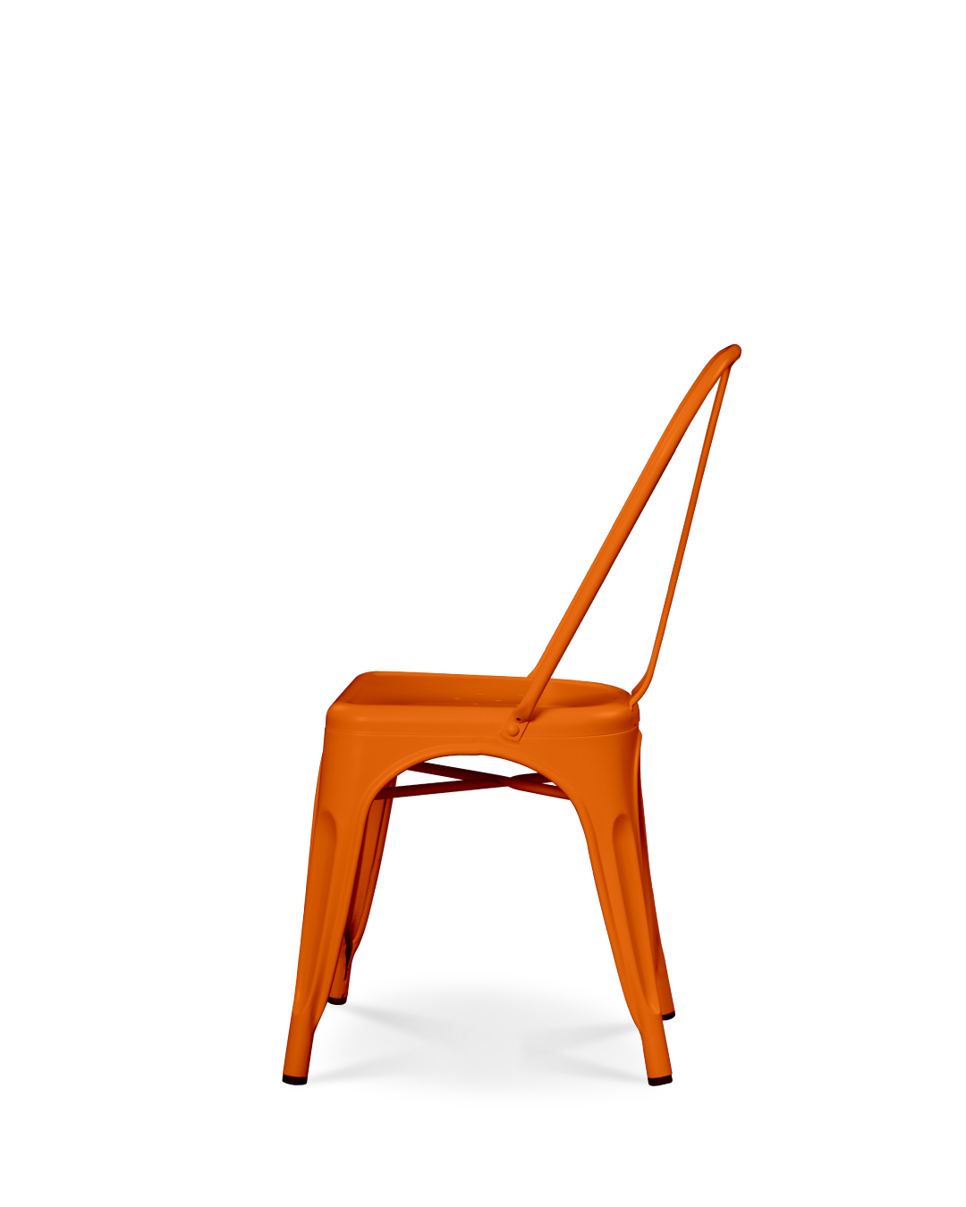 Lix -Metallstuhl Orange