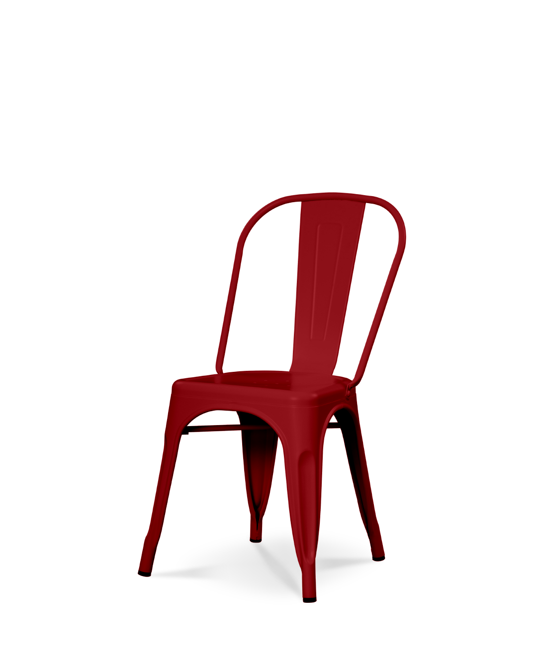 Lix -Metallstuhl rot