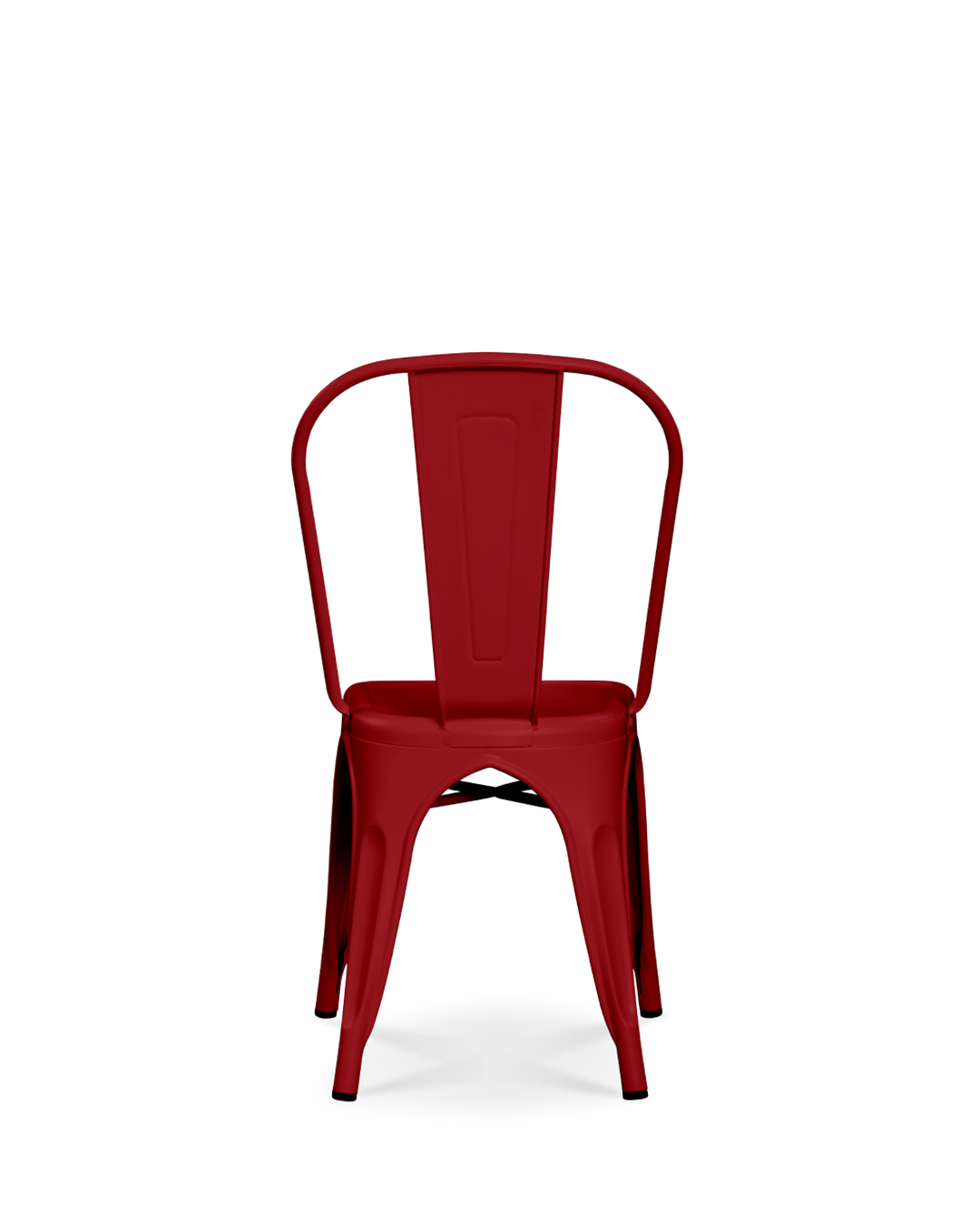 Lix -Metallstuhl rot