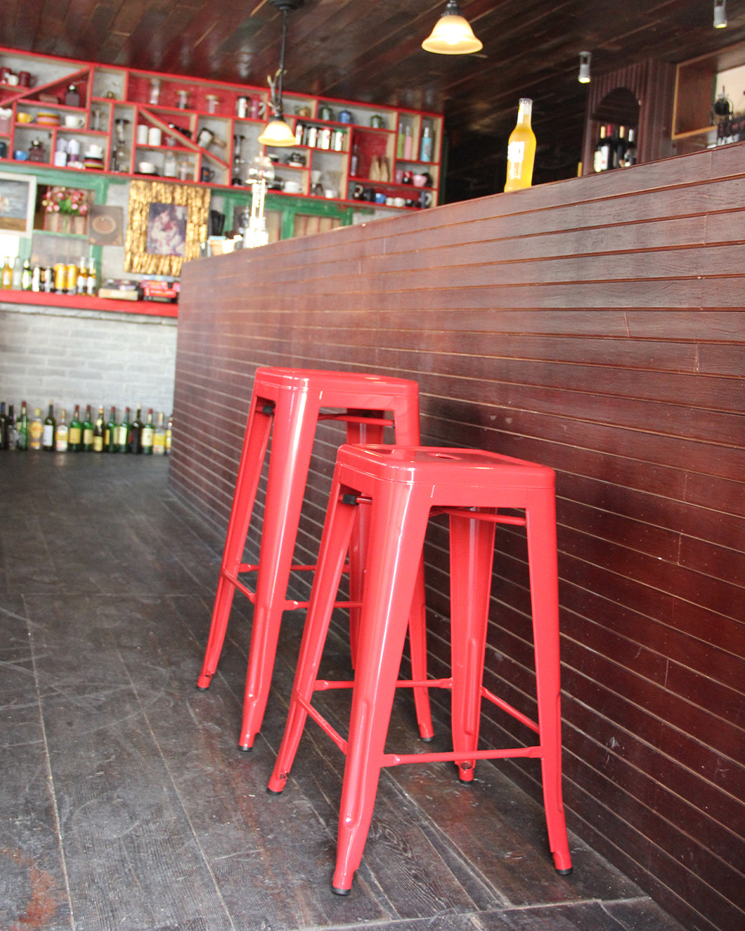 Lix Metall Counter Stool Gelb