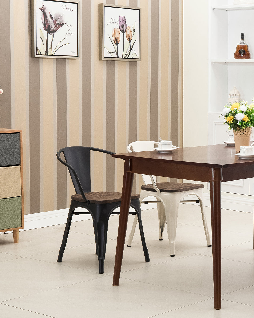 Lix Holz Sessel schwarz