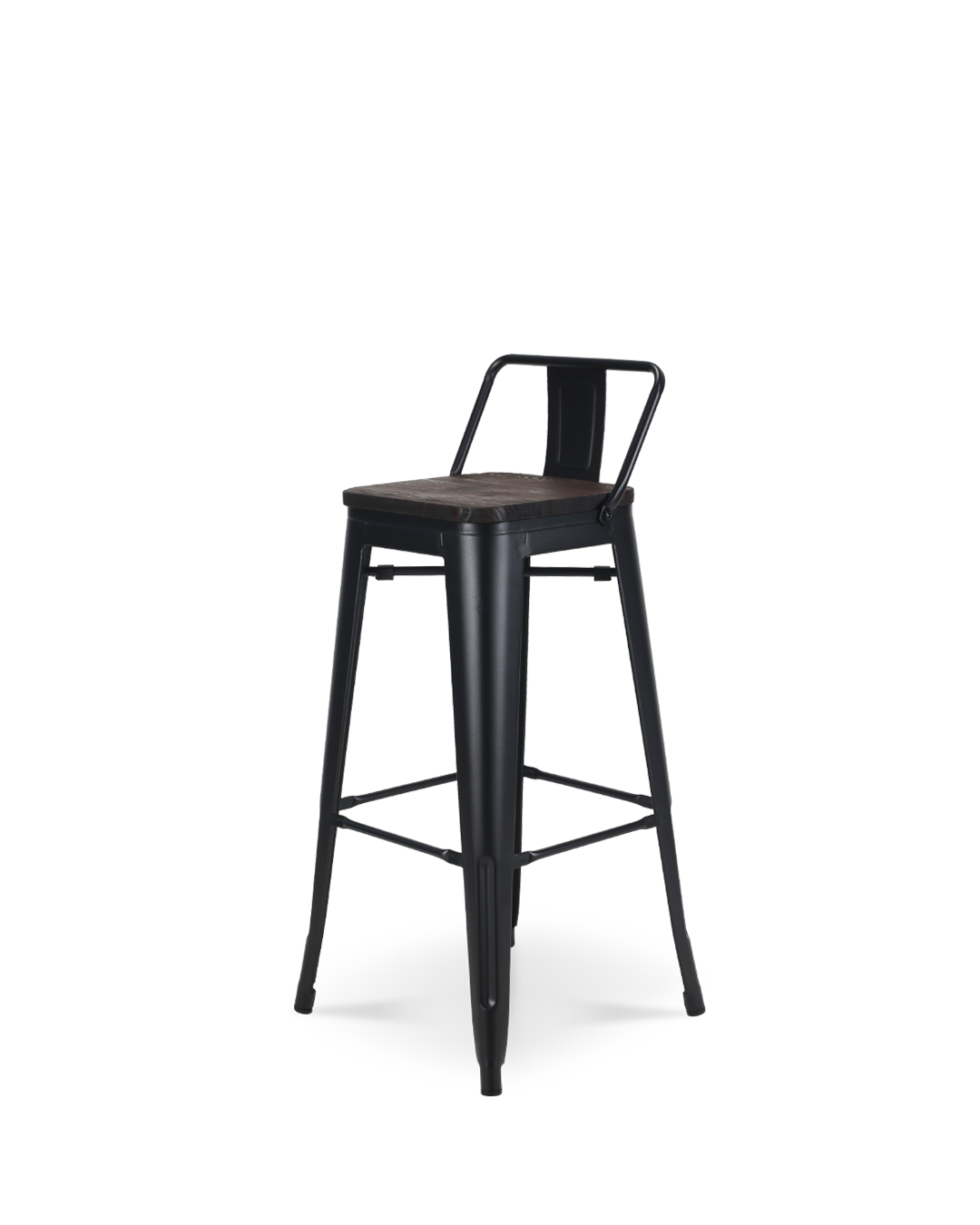 Lix Wood Bar Stuhl schwarz