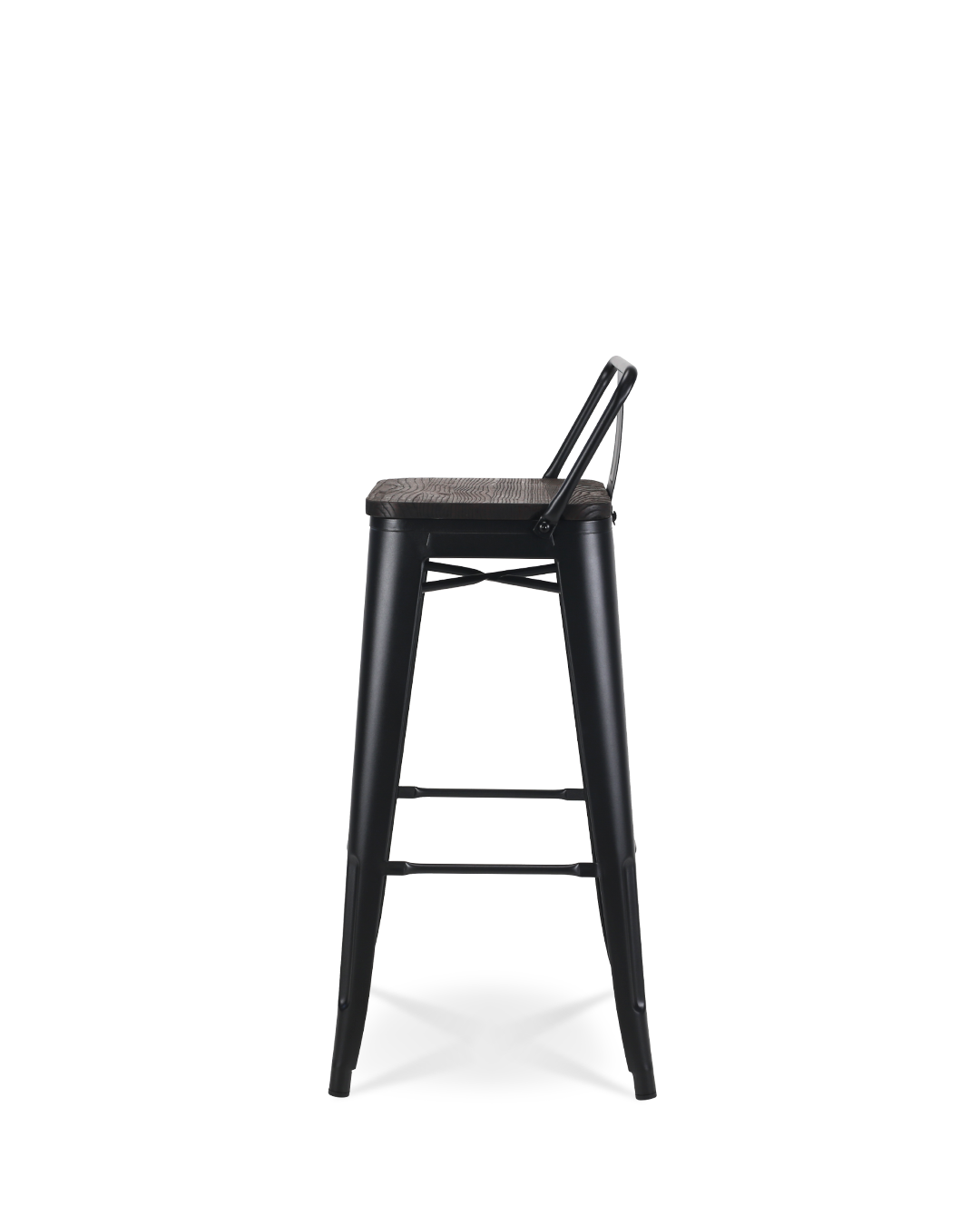 Lix Wood Bar Stuhl schwarz