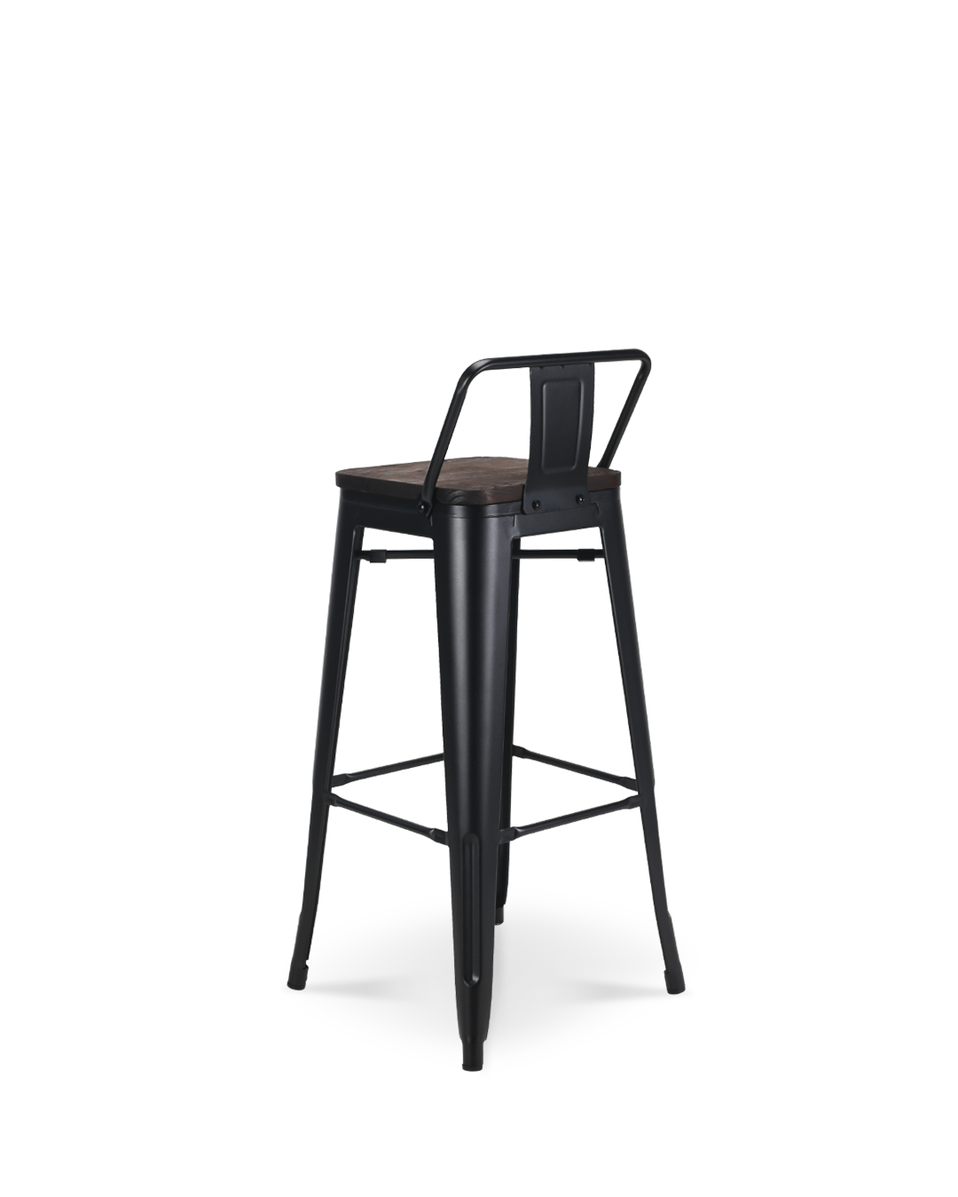 Lix Wood Bar Stuhl schwarz