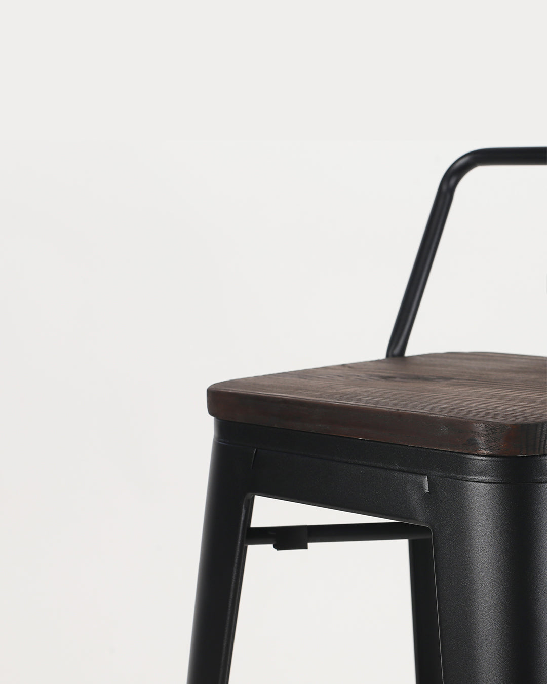 Lix Holzschalter Stuhl schwarz