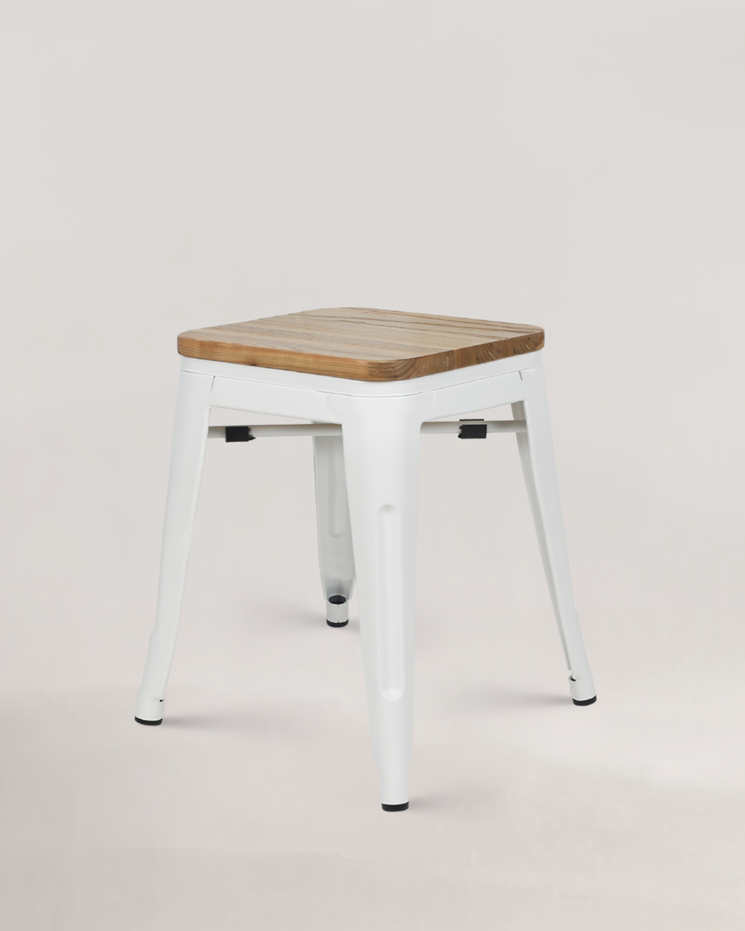 Lix Holzhocker Weiß