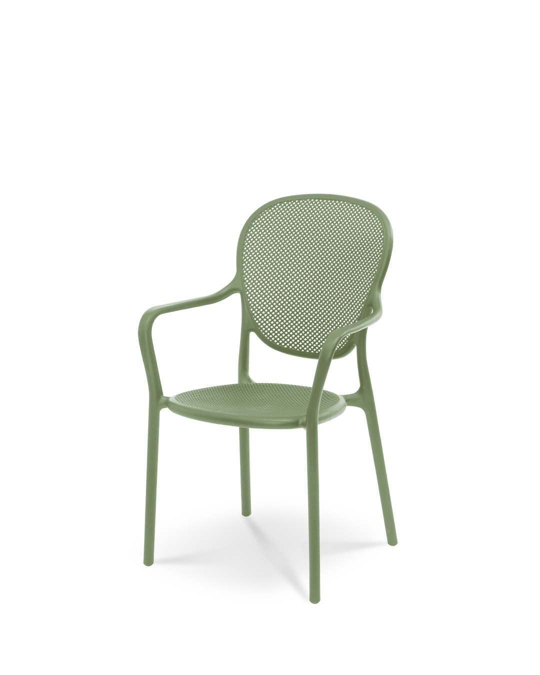 Blättern Plastikstuhl Avocado Green