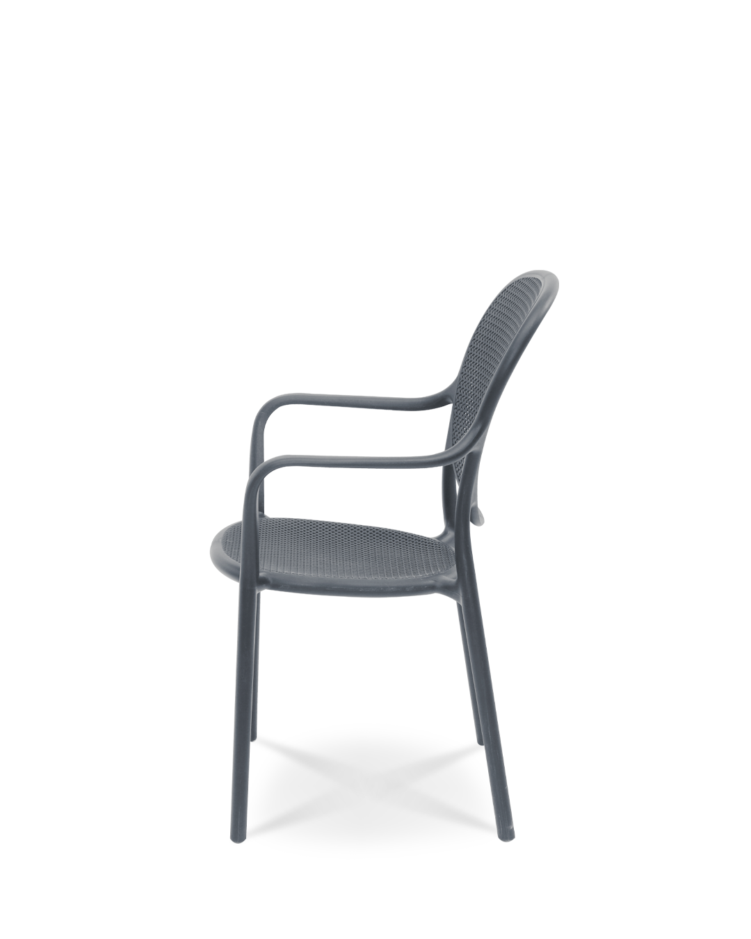 Blättern Plastikstuhl Rolling Stone Grey