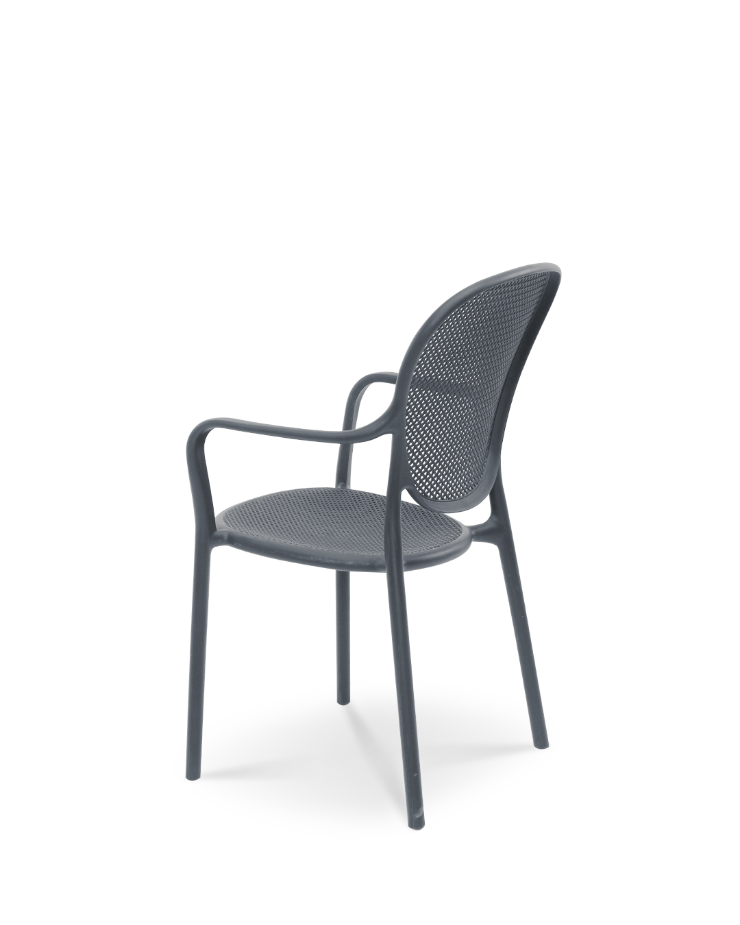 Blättern Plastikstuhl Rolling Stone Grey