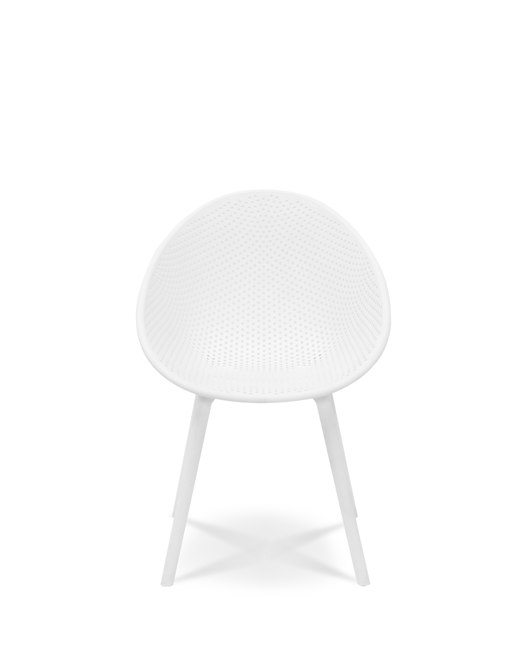 Virginia Designstuhl Elfenbein Weiß
