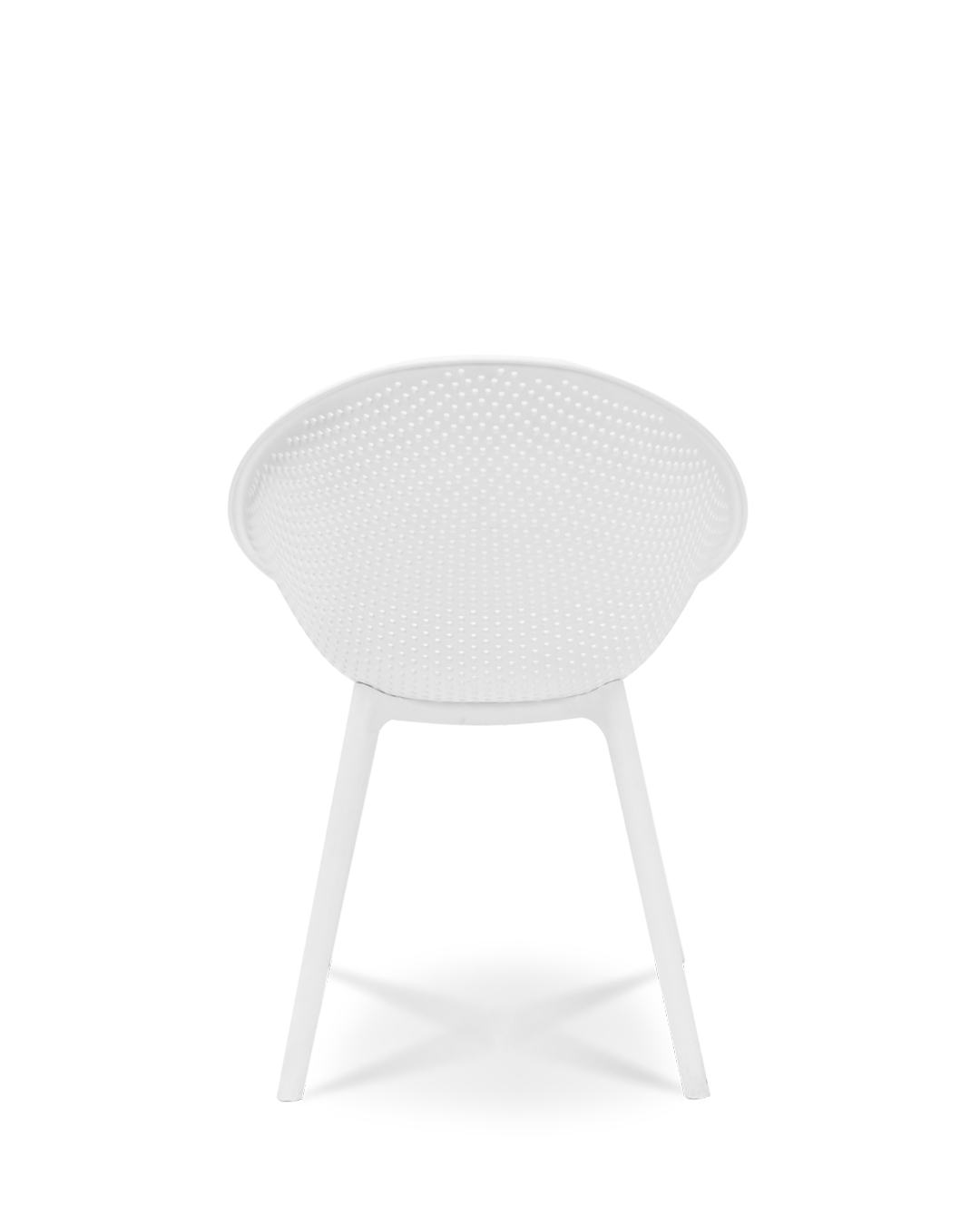 Virginia Designstuhl Elfenbein Weiß