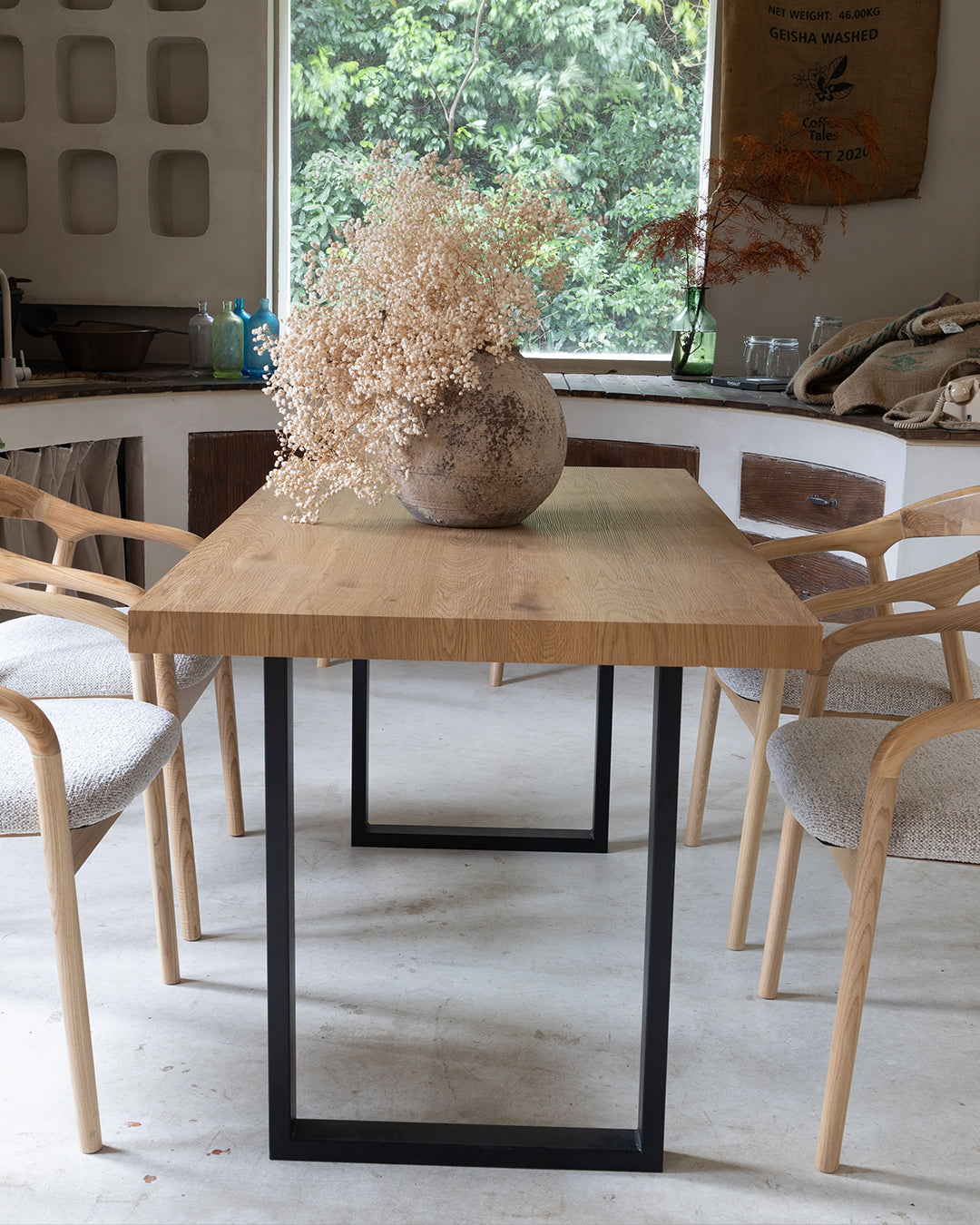 Yedda erweiterbarer table natürlich