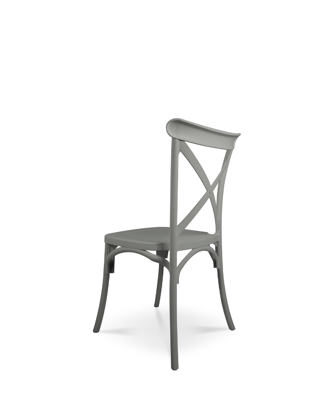 Hebe Plastikstuhl Grau