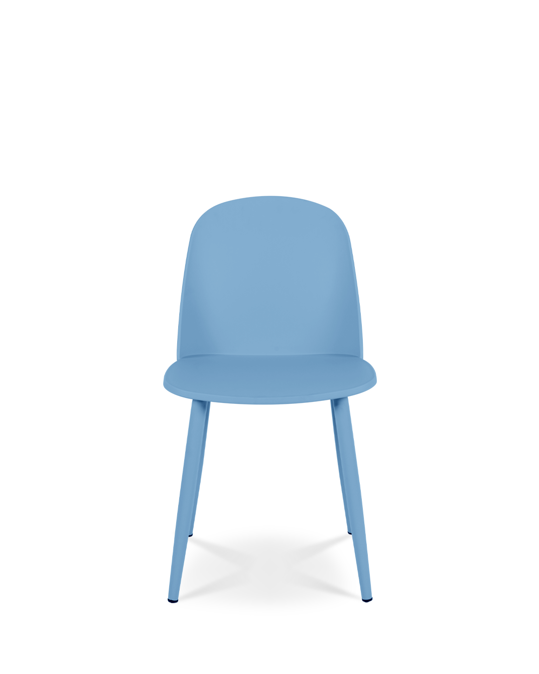 Hertha Designstuhl Stahlblau Blau