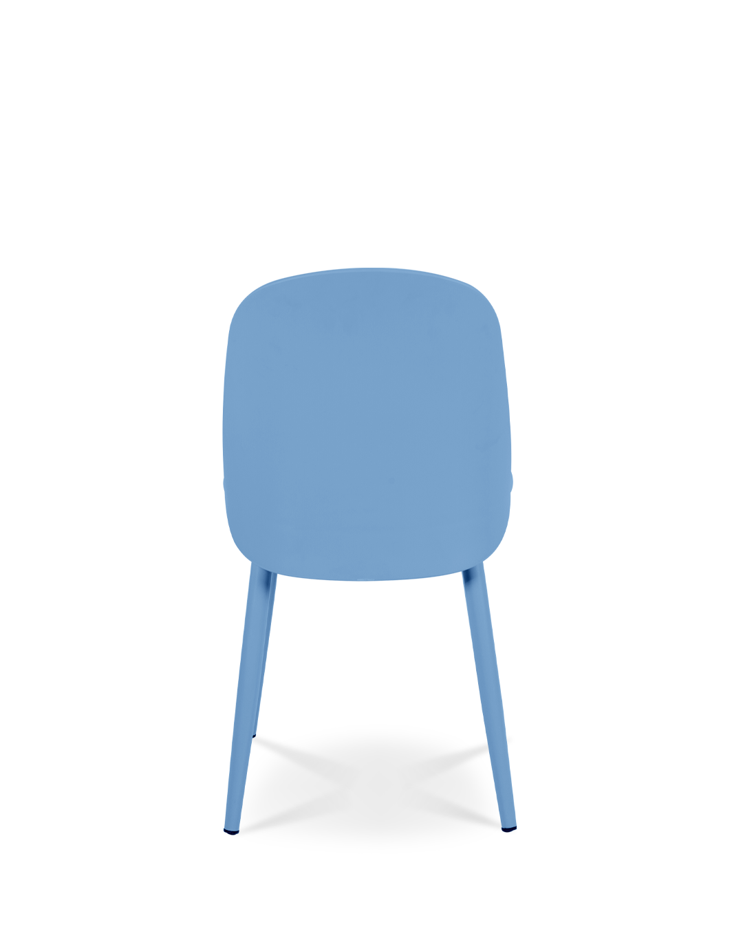 Hertha Designstuhl Stahlblau Blau