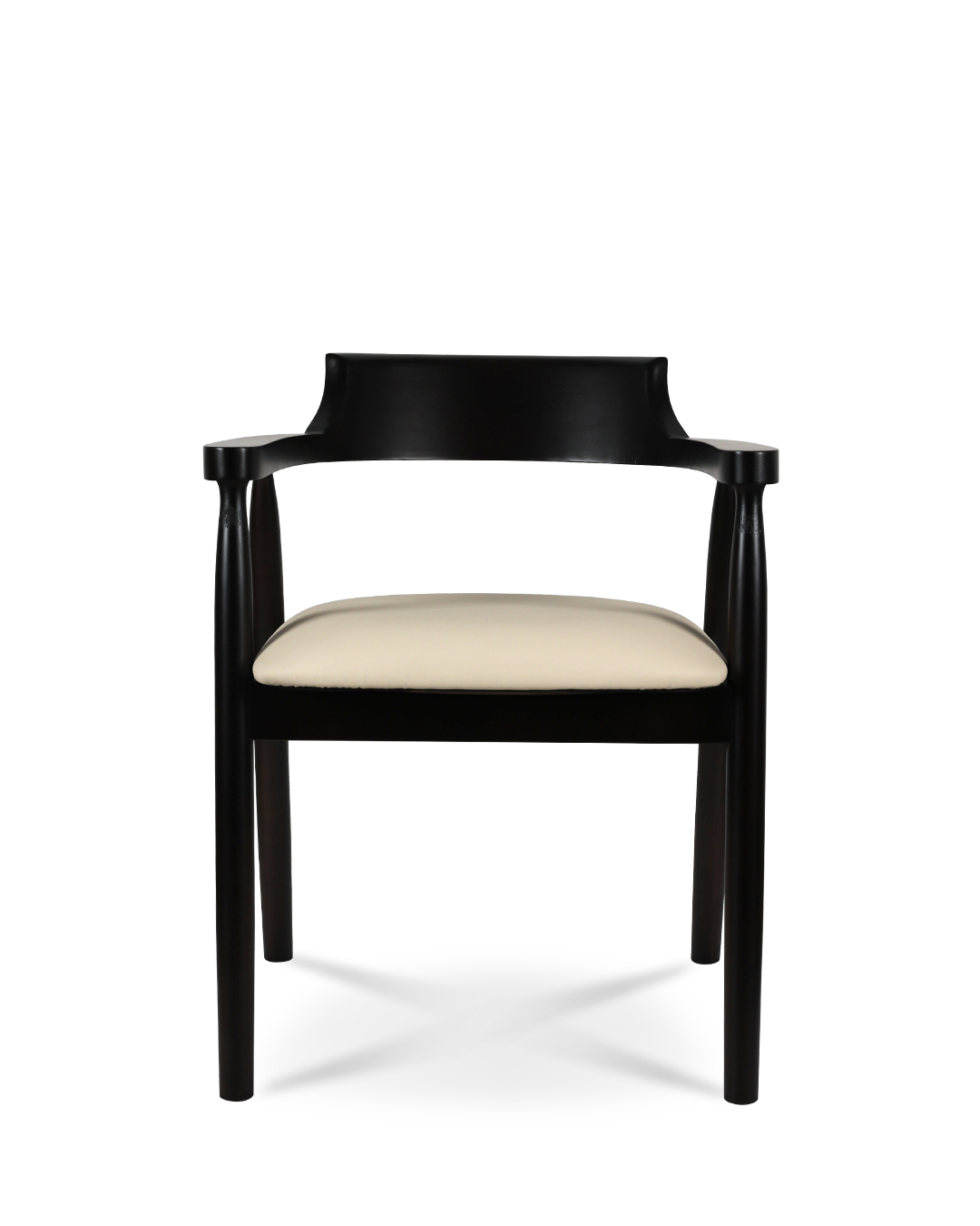 Kennedy Holzstuhl dunkler Beige
