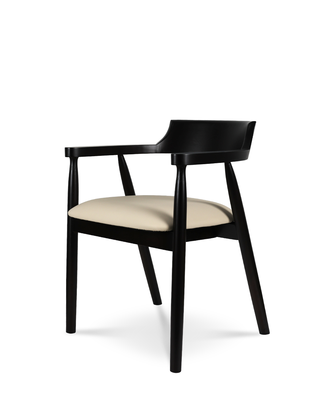 Kennedy Holzstuhl dunkler Beige