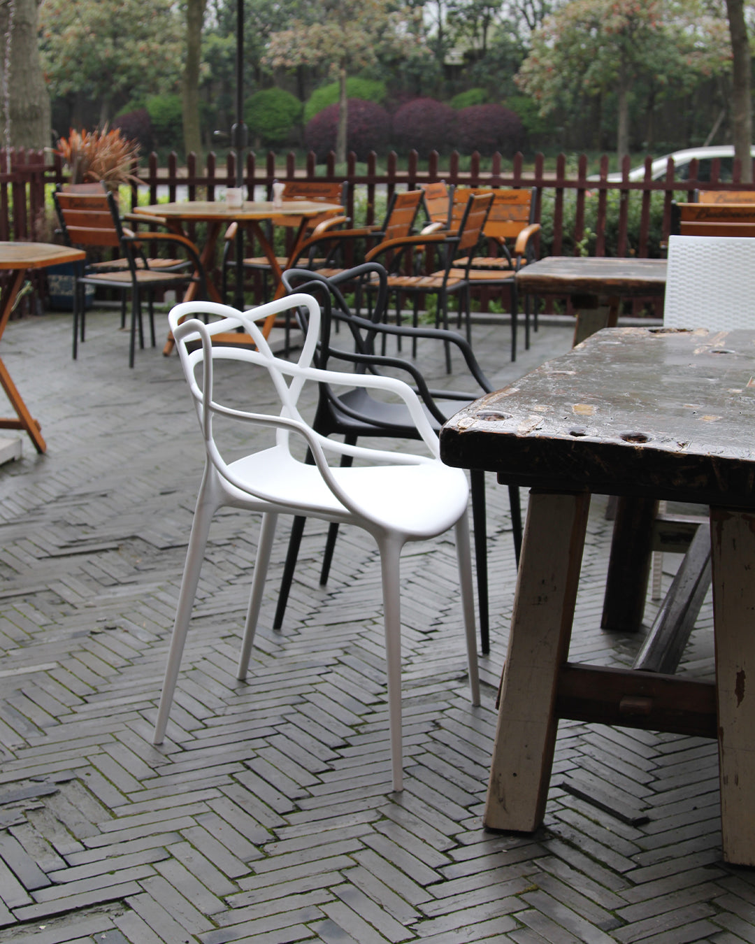 Maxter Philipe Chair Elfenbein Weiß