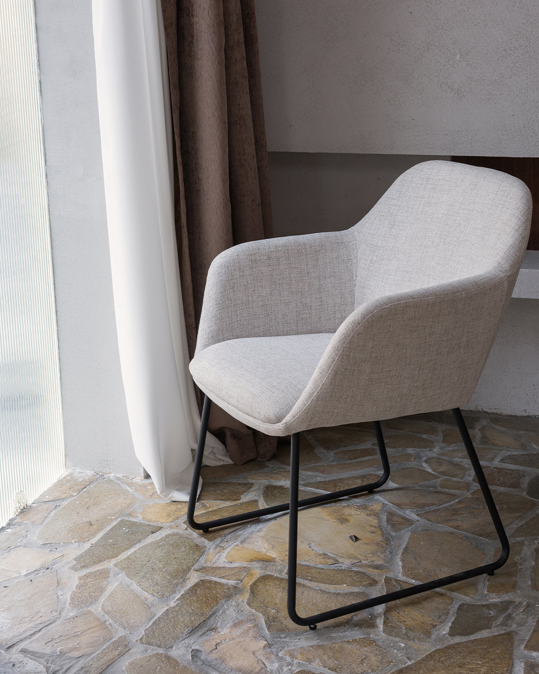 Meliboea Essstuhl Beige