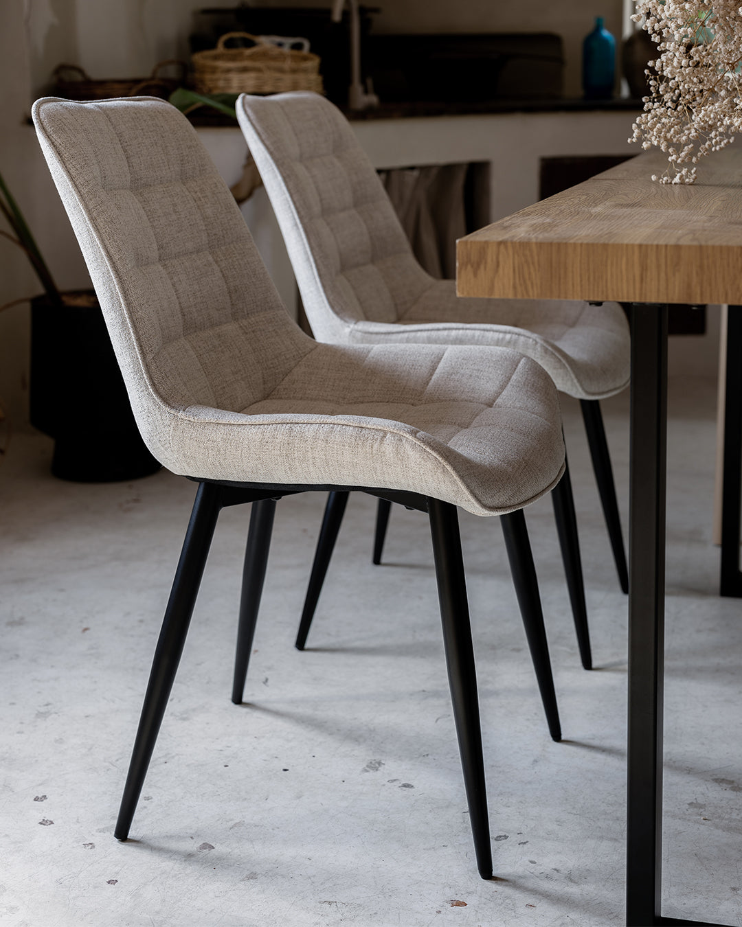 Nuwa Essstuhl Beige