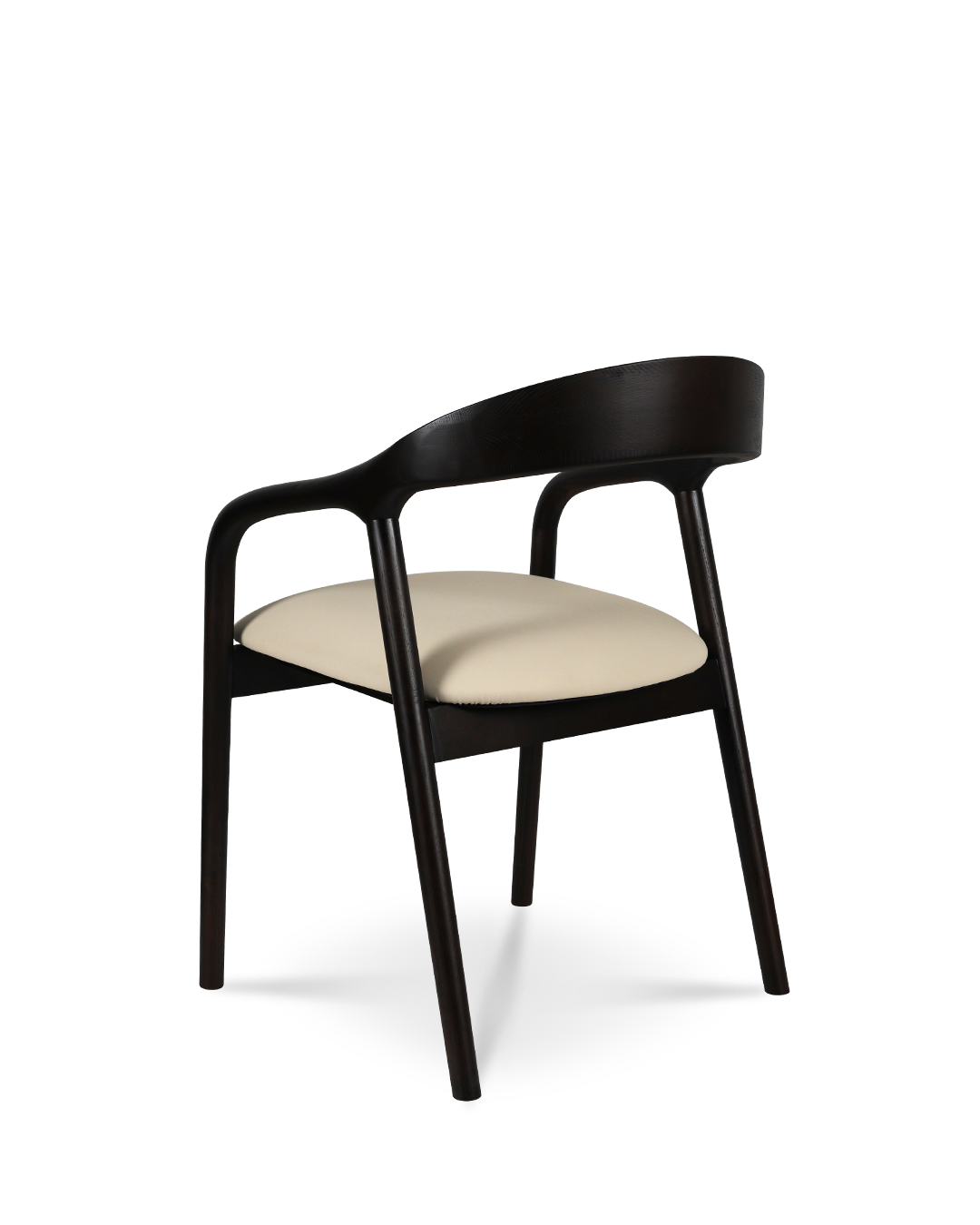 Riva -Holzstuhl dunkler Beige