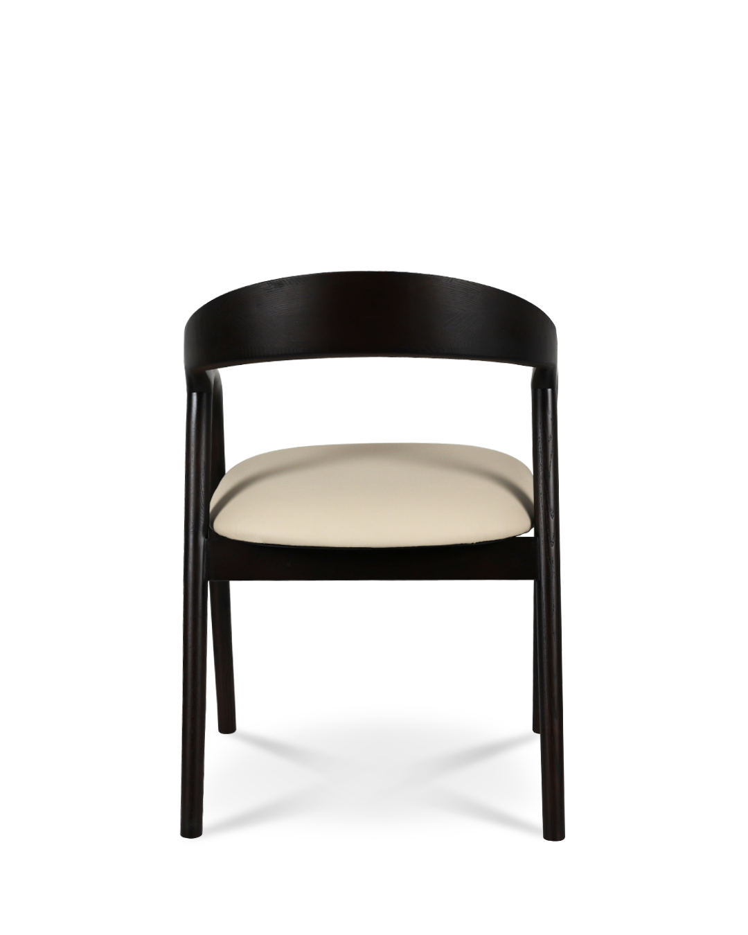 Riva -Holzstuhl dunkler Beige