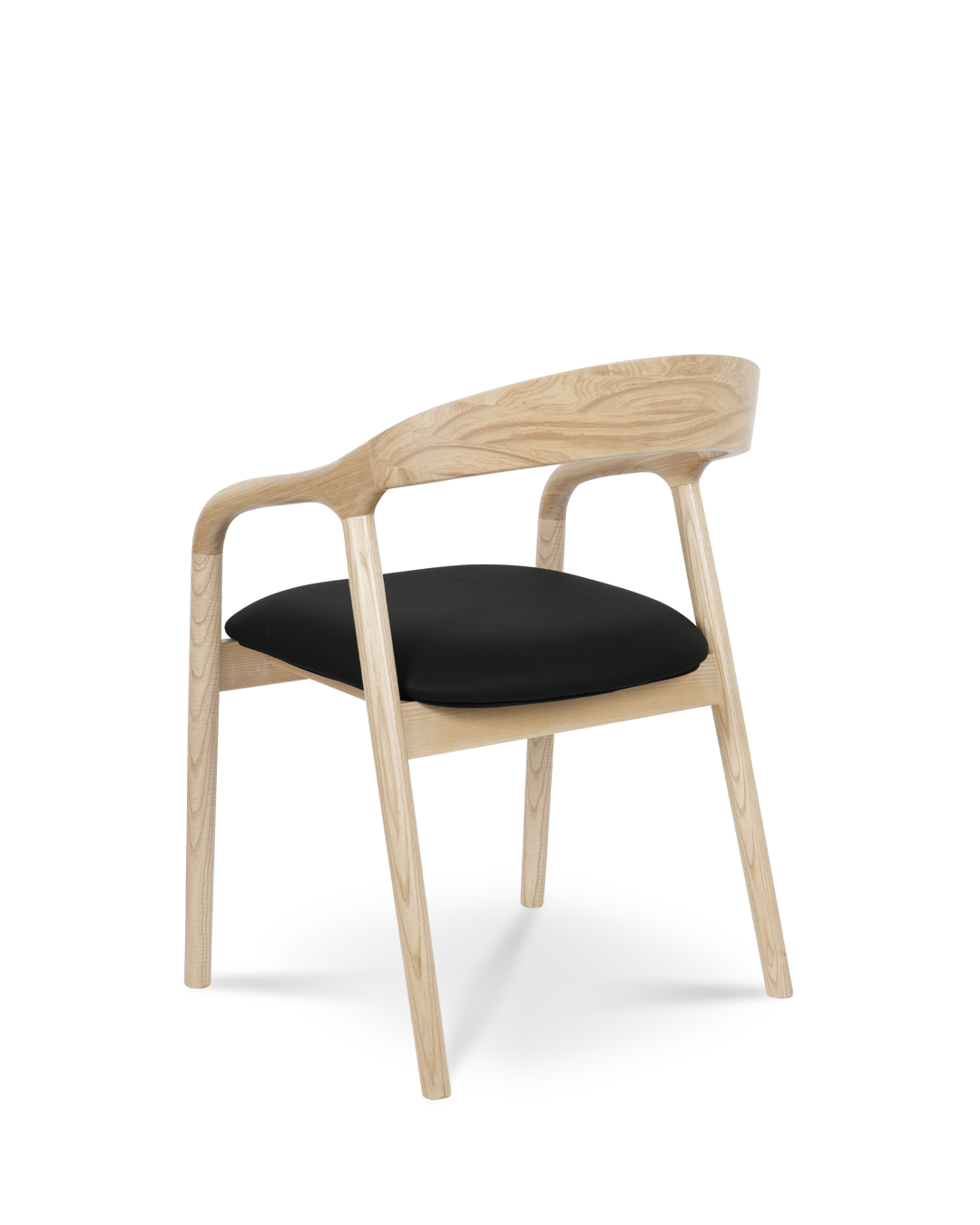 Riva Holzstuhl natürlicher Schwarz