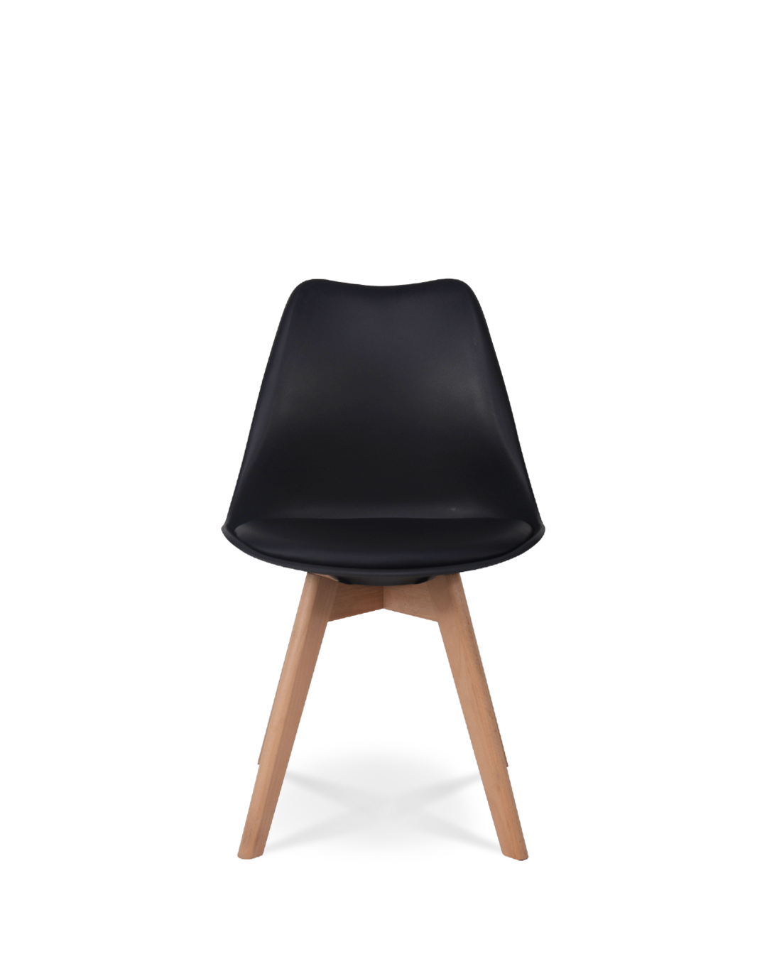 Tulpen -Designstuhl schwarz