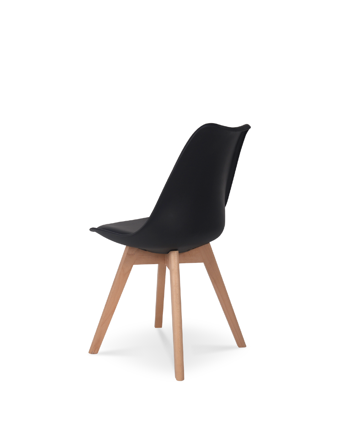 Tulpen -Designstuhl schwarz