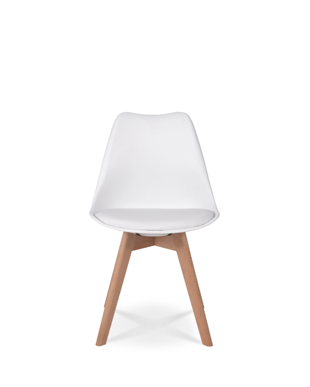 Tulpe Designstuhl Elfenbein Weiß