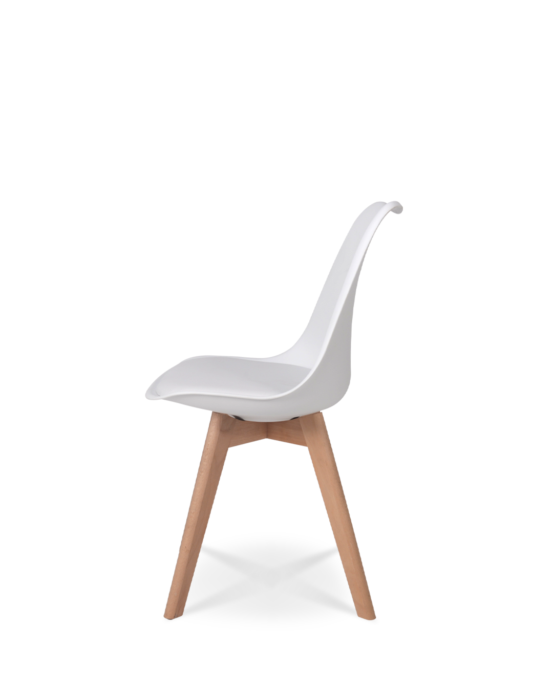 Tulpe Designstuhl Elfenbein Weiß