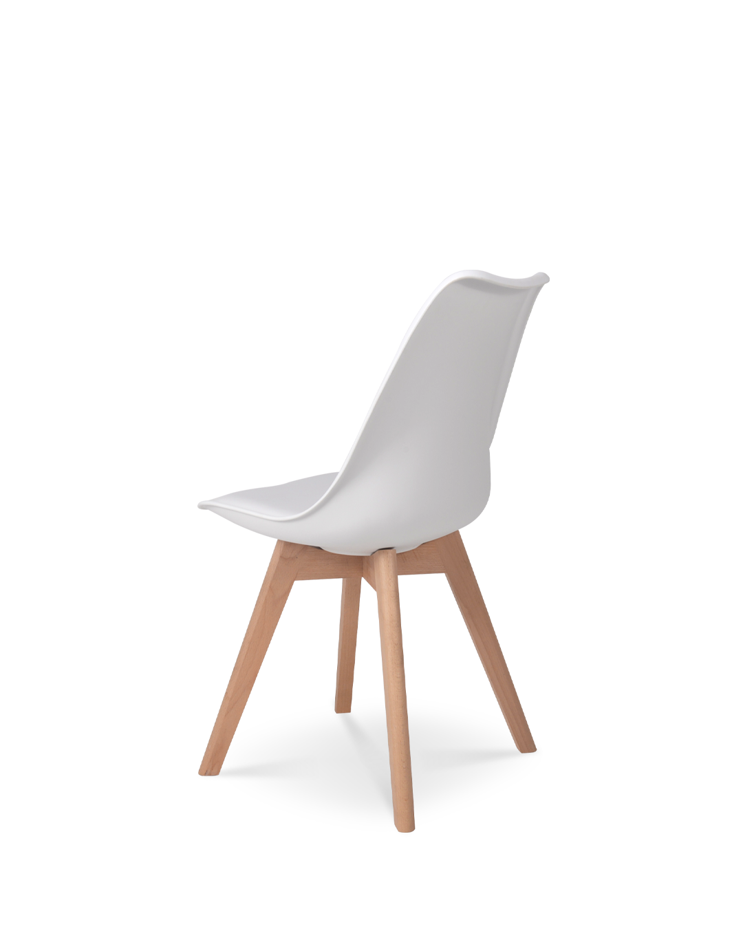 Tulpe Designstuhl Elfenbein Weiß