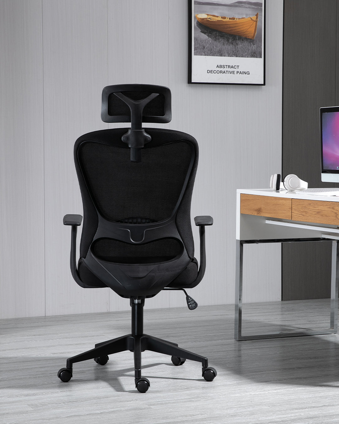 Aurora Office Chair White Black