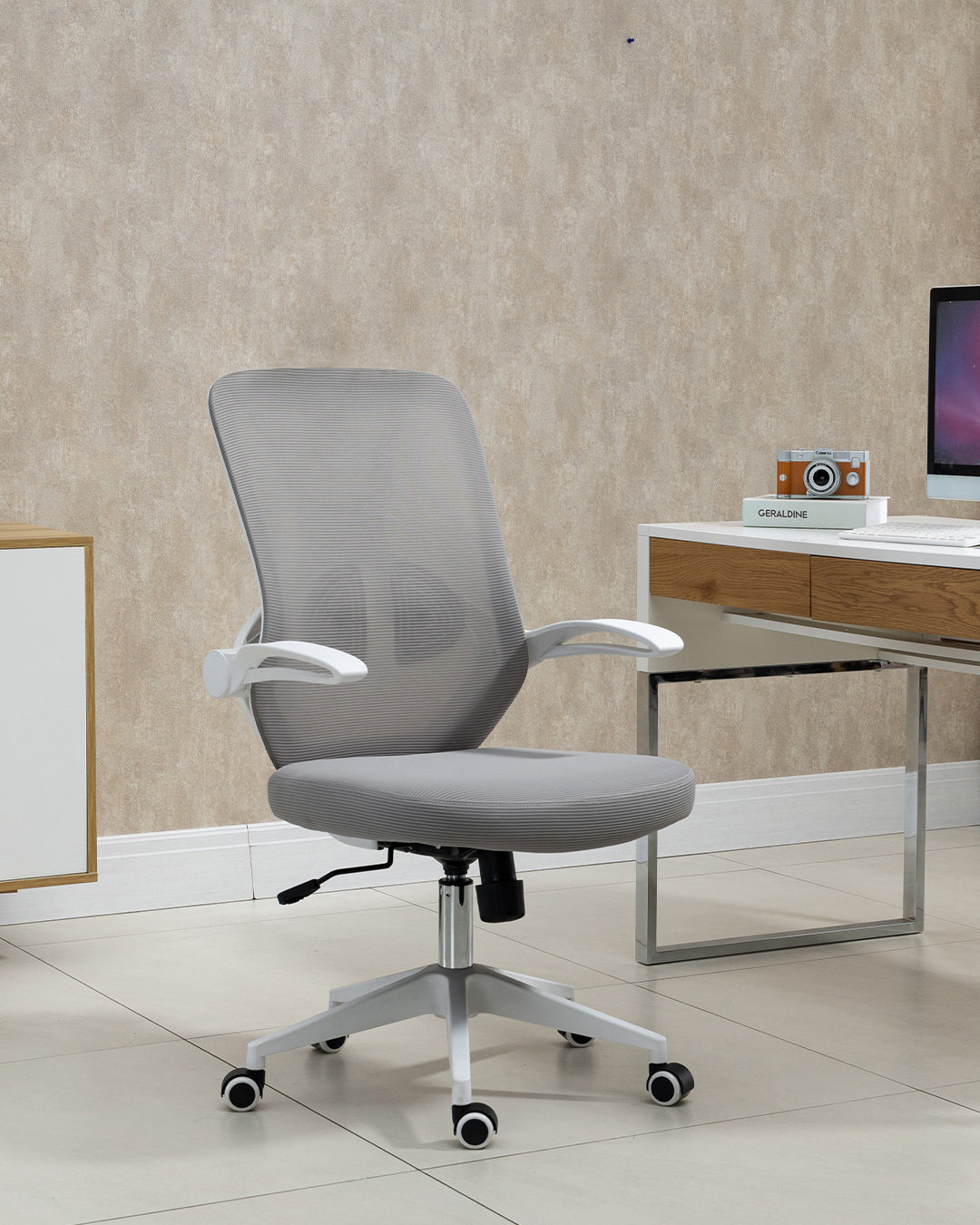 Toucan Office Chair White Grey