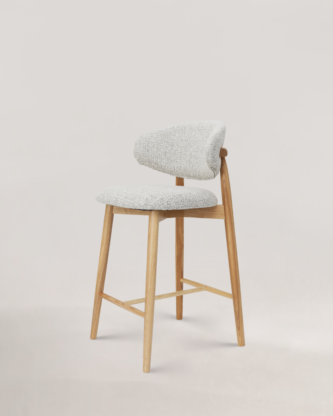 Silvia Wooden Bar Chair Natural
