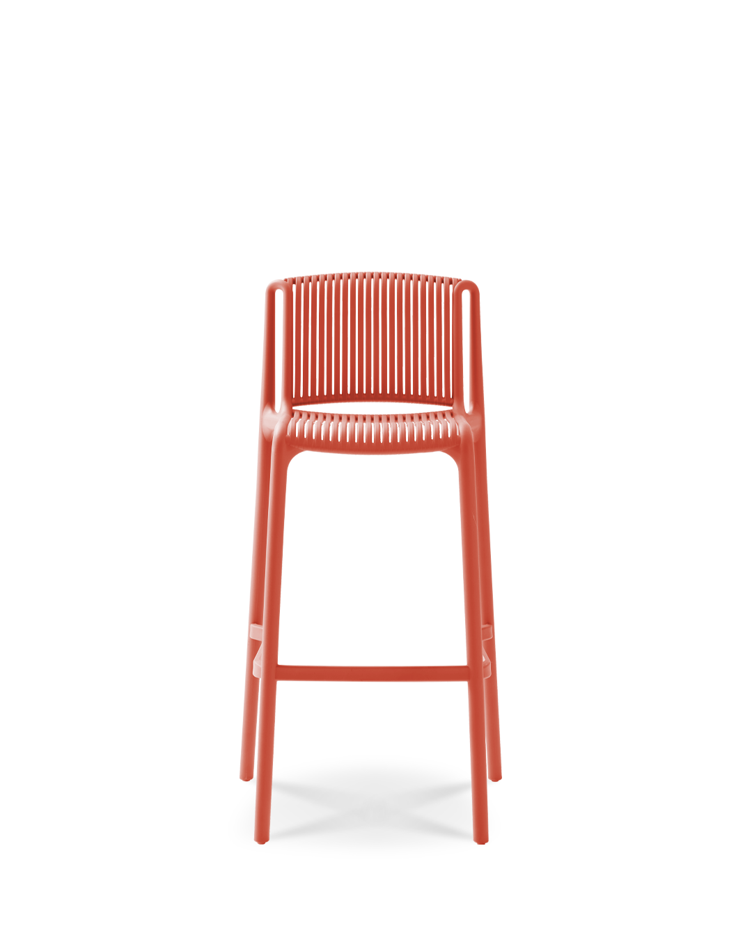 Melete Bar Chair Chestnut Rose Red