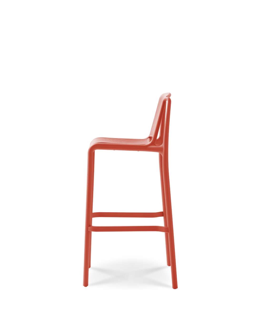 Melete Bar Chair Chestnut Rose Red