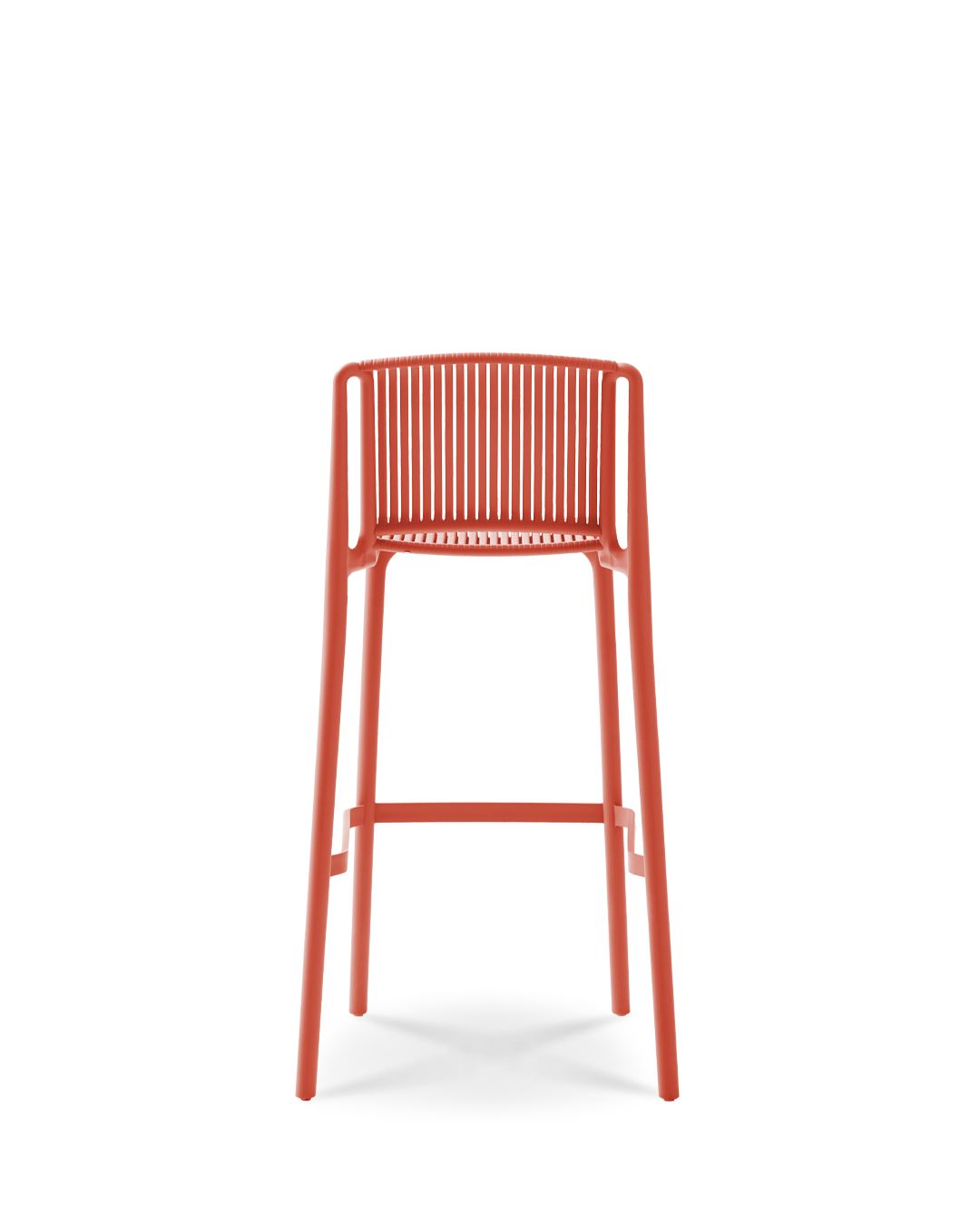 Melete Bar Chair Chestnut Rose Red