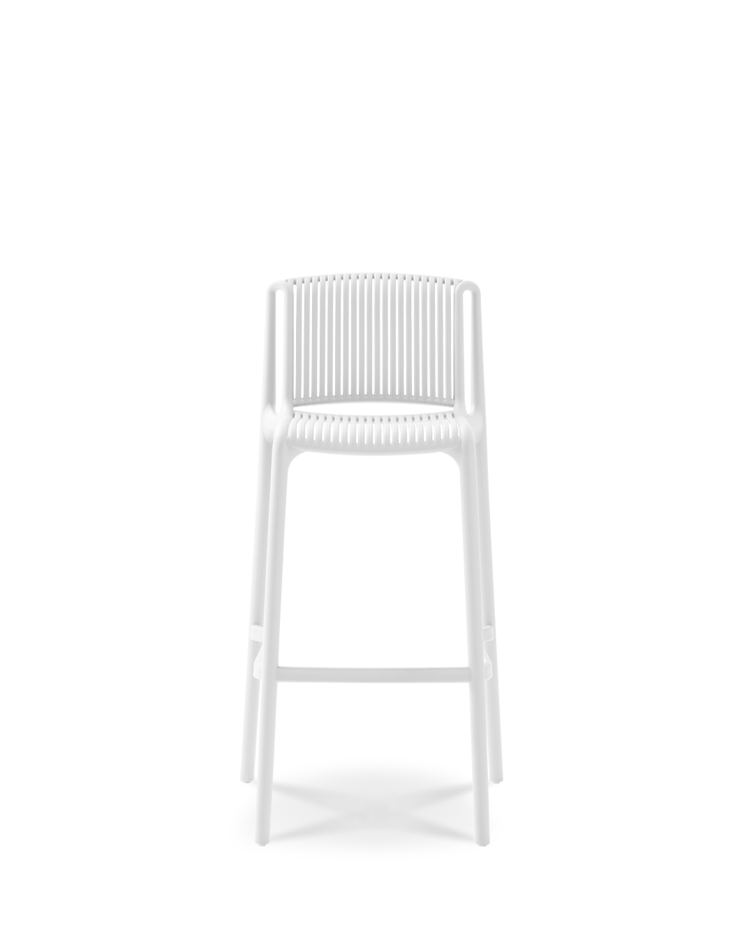 Melete Bar Chair Ivory White