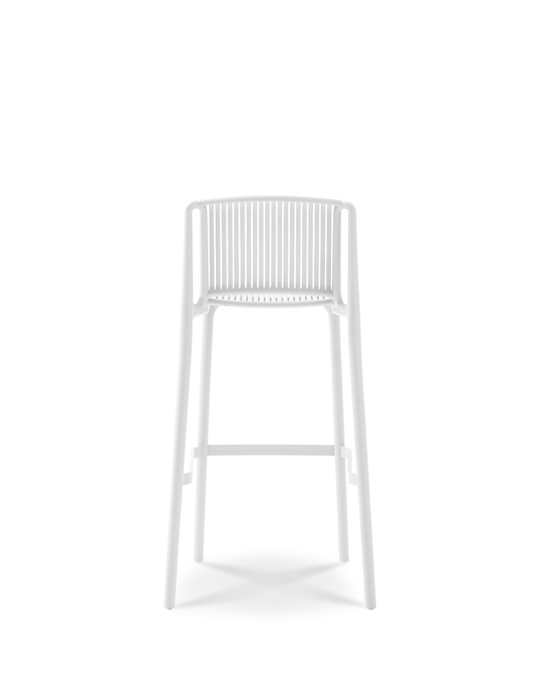 Melete Bar Chair Ivory White