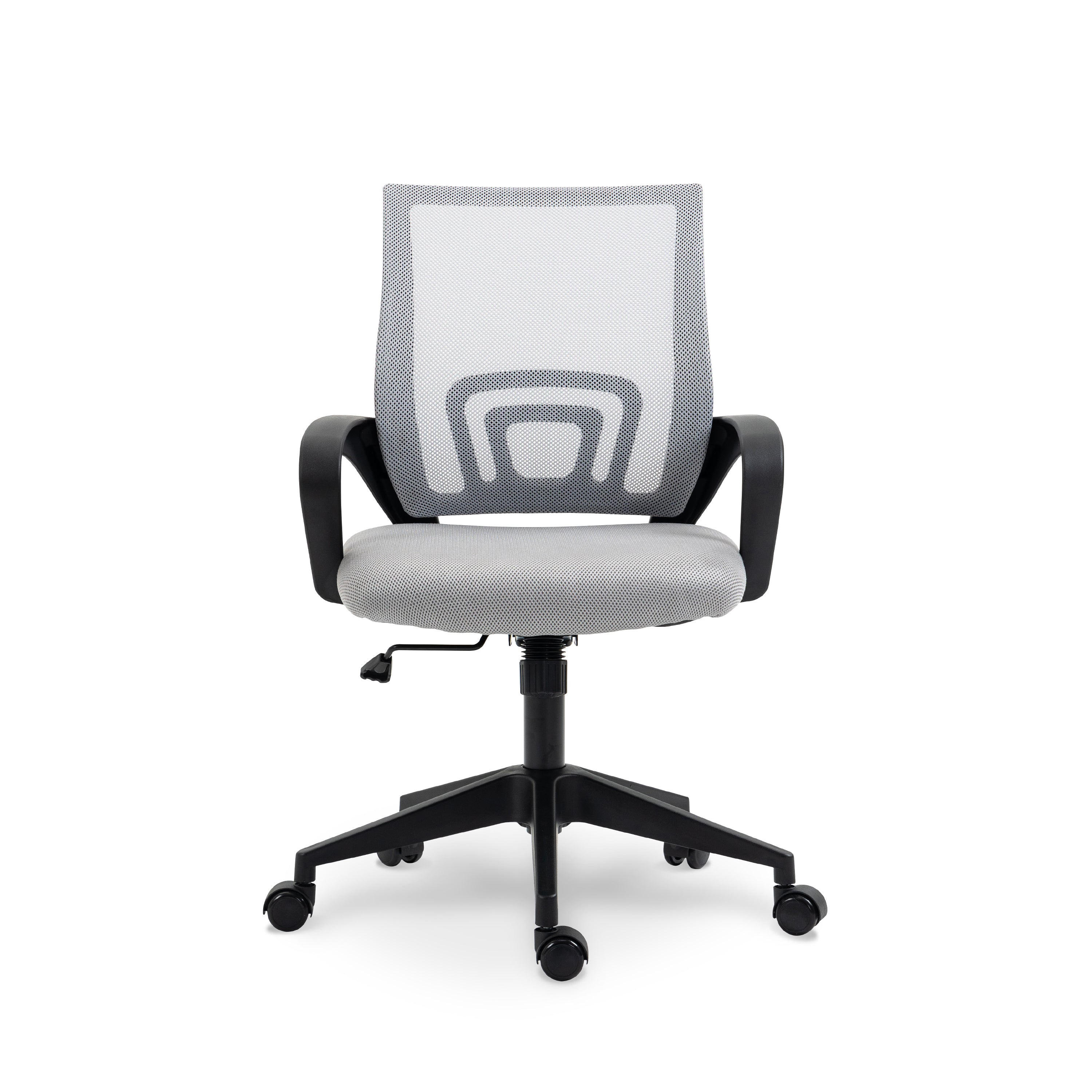 Chaise ergonomique - TERRANA Blanc / Gris en maille – KQUEO