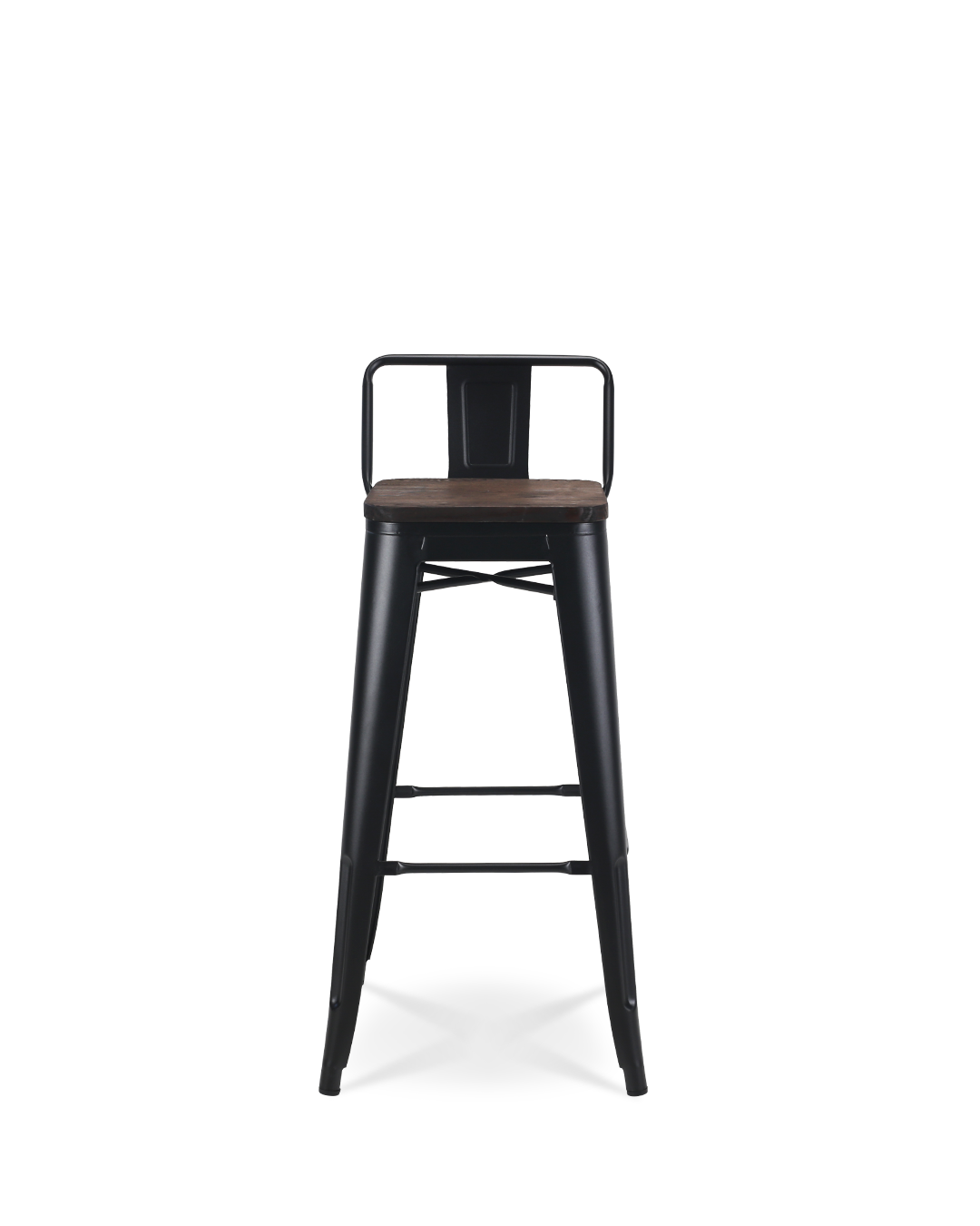 Chaise de bar en bois Lix noir