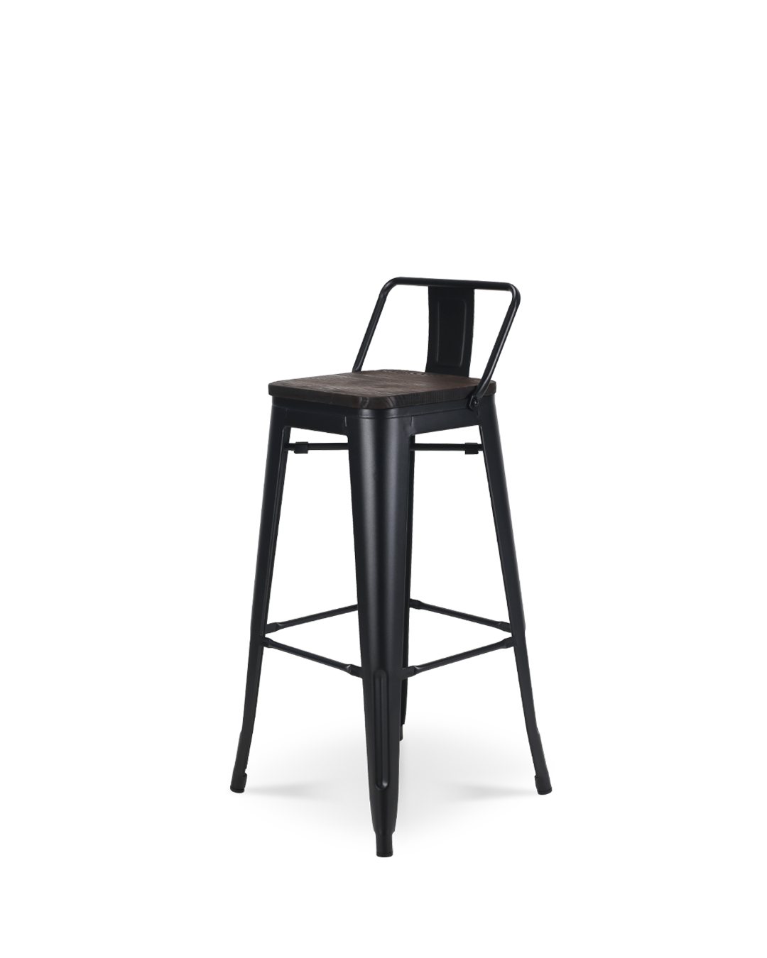 Lix Wood Bar Chair Black
