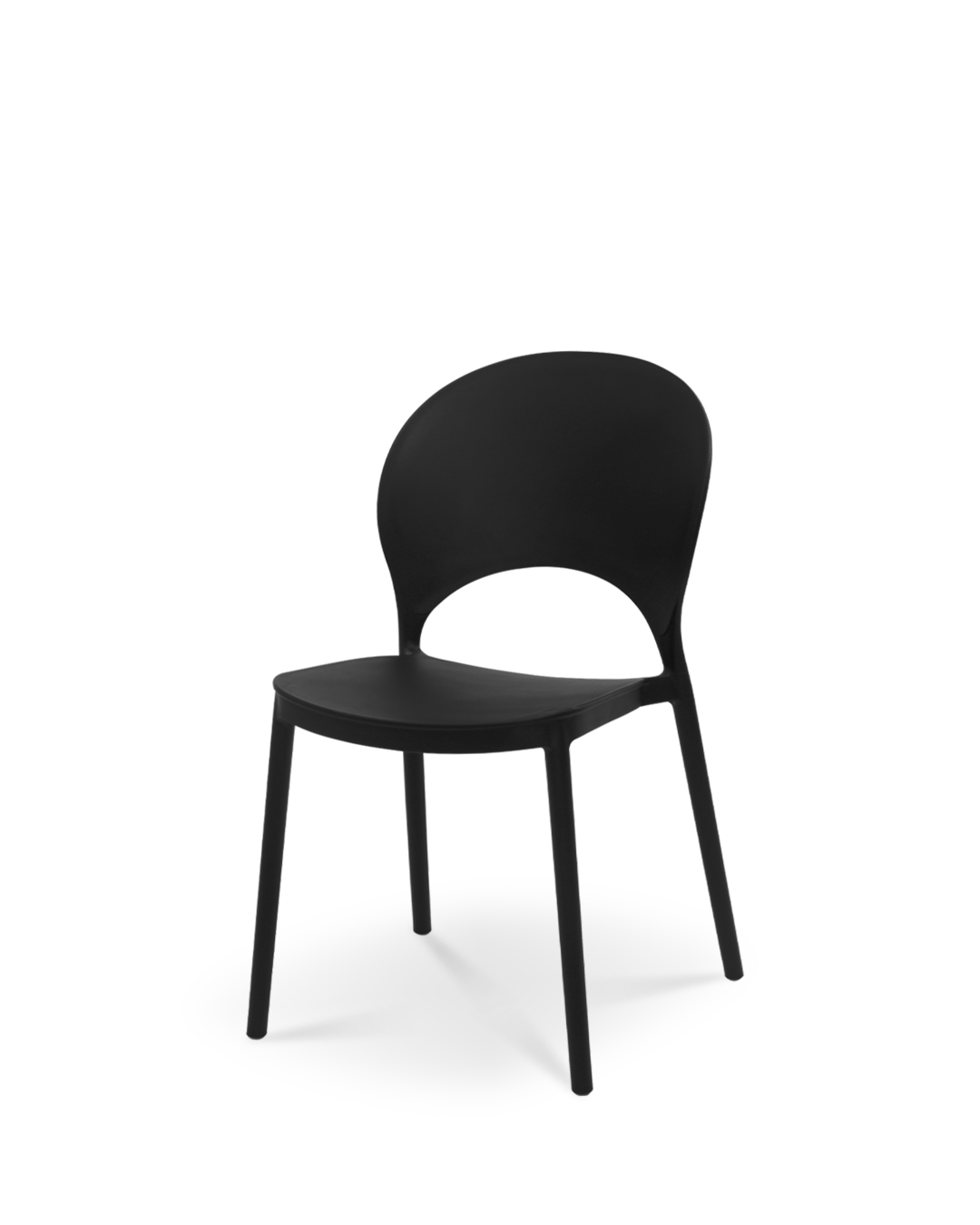 Nysa Plastic Chair Black