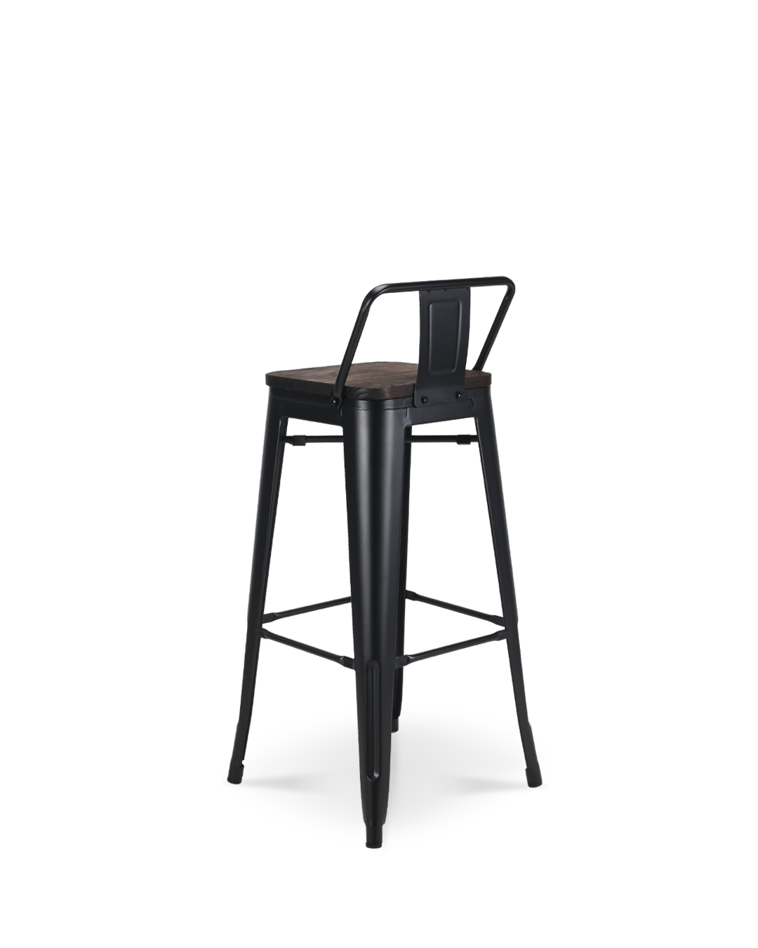 Lix Wood Bar Chair Black