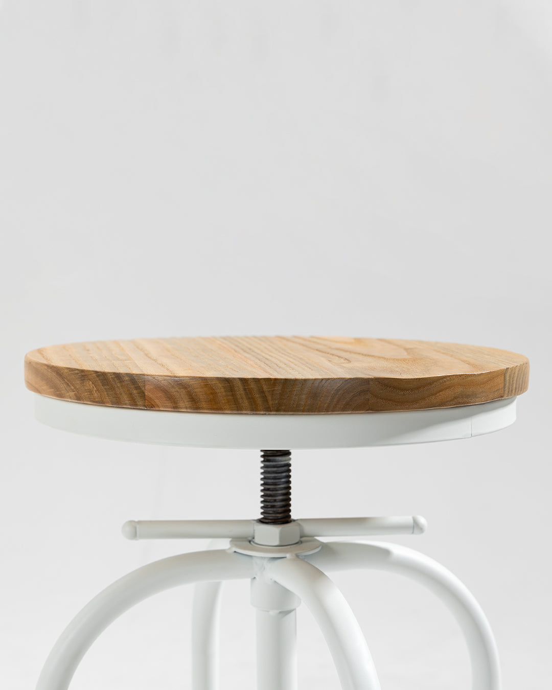 Antiope Wood Stool White